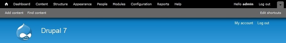 Toolbar in Drupal 7
