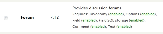 forum modules in drupal 7