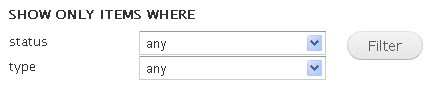 filter content in drupal 7