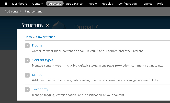 manage taxonomy in drupal 7