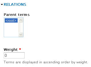 relations of terms in drupal 7