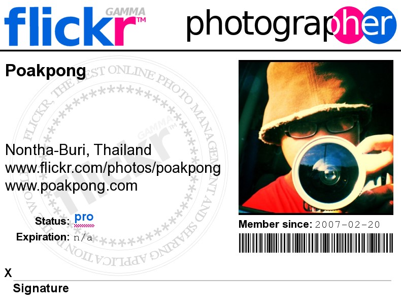 flickr id card