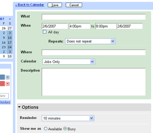 calendar